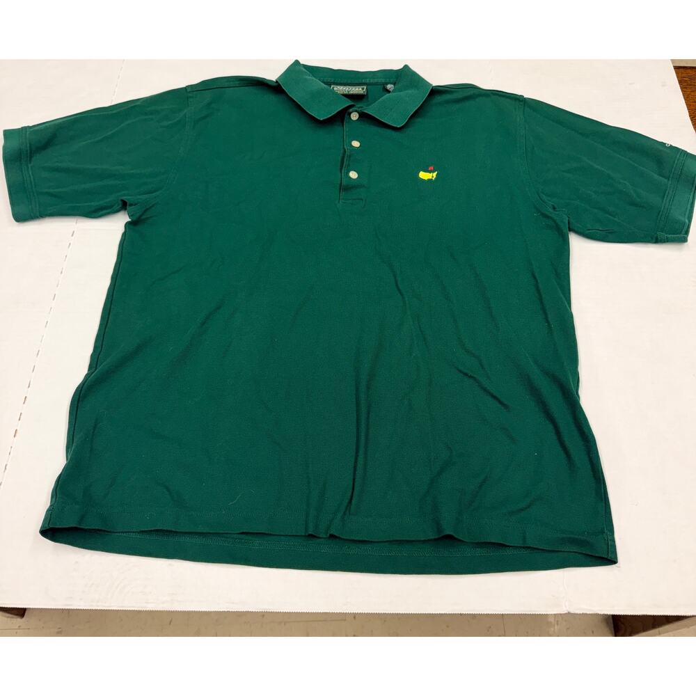 Vintage Masters Collection Green Polo Shirt Augusta Golf Logo (Large)